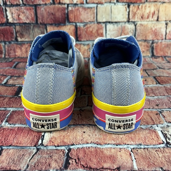 CONVERSE ALL-STAR CHUCK TAYLOR PLATFORM LOWTOPS, WOMANS SIZE 8 - Picture 8 of 11